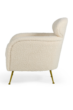 White Fur Lounge Chair | OROA Modern Altura | Oroa.com