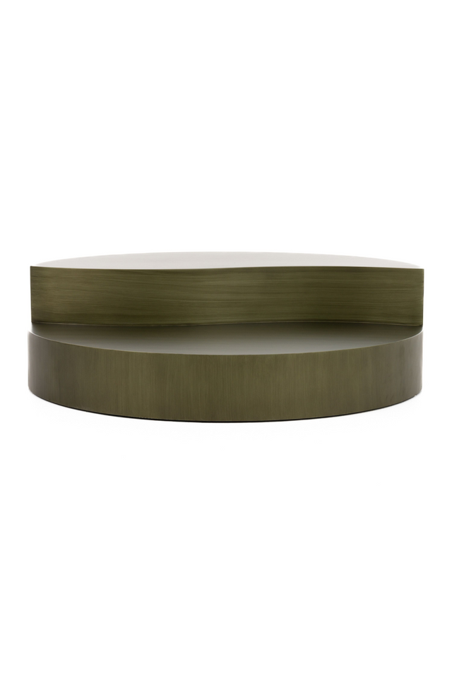 Gray Brass Tiered Coffee Table | OROA Modern Avocet | Oroa.com