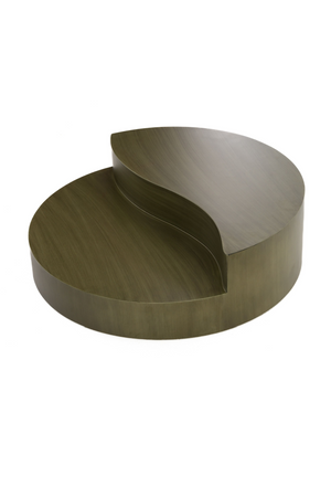 Gray Brass Tiered Coffee Table | OROA Modern Avocet | Oroa.com