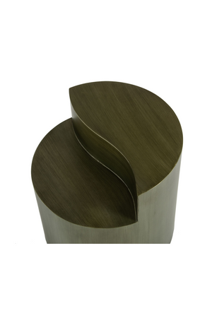 Gray Brass Tiered End Table | OROA Modern Avocet | Oroa.com