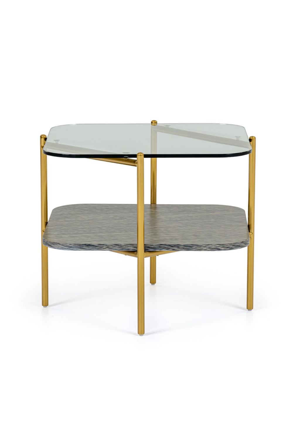 Gold-Framed Glass End Table | OROA Modern Cari | Oroa.com