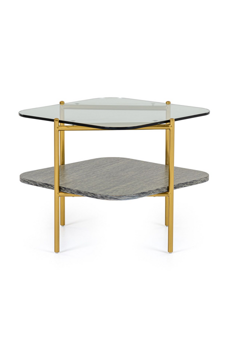 Gold-Framed Glass End Table | OROA Modern Cari | Oroa.com