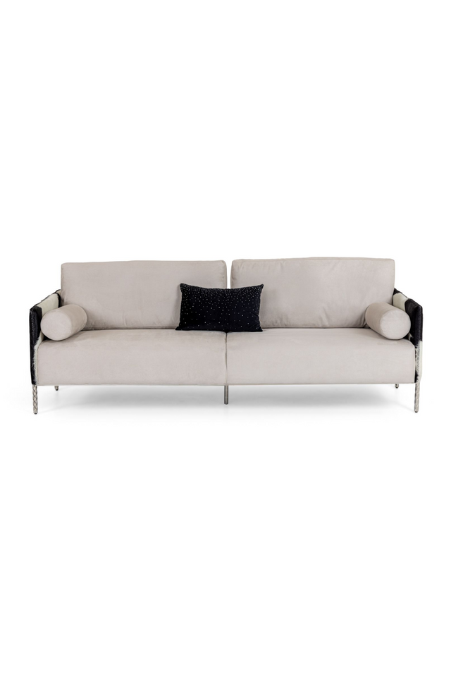 Gray Cowhide Sofa | OROA Modern Pueblo | Oroa.com