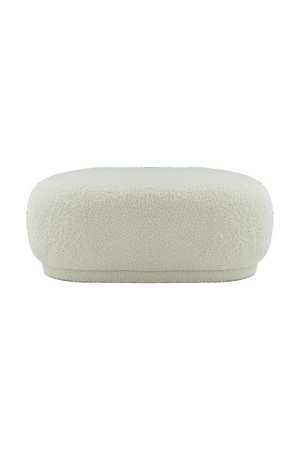 White Sherpa Ottoman | OROA Modern Kael | Oroa.com