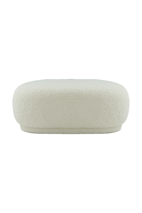 White Sherpa Ottoman | OROA Modern Kael | Oroa.com