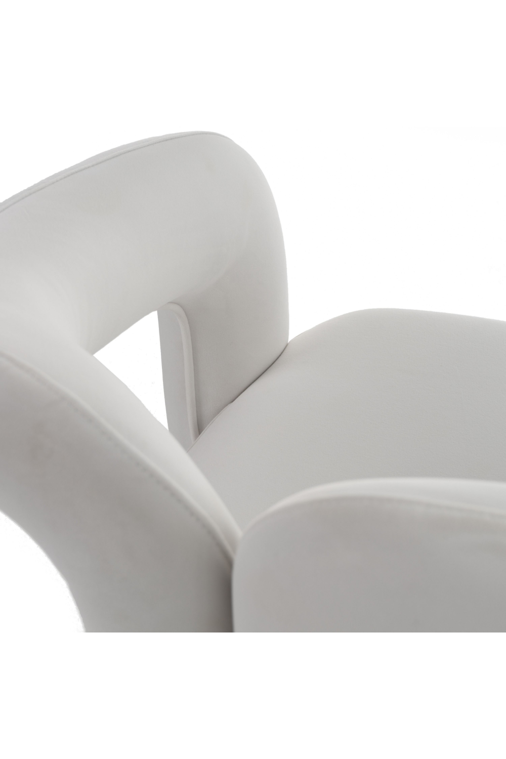 White Velvet Dining Chair | OROA Modern Ellen | Oroa.com