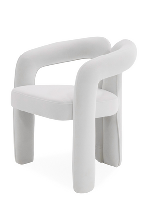 White Velvet Dining Chair | OROA Modern Ellen | Oroa.com