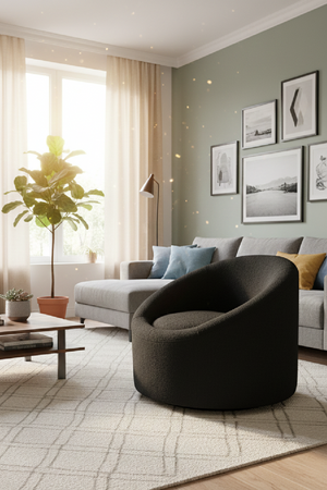 Round Swivel Accent Chair | OROA Modern Frontier | Oroa.com