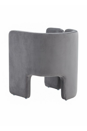 Gray Velvet Accent Chair | OROA Modern Tirta | Oroa.com