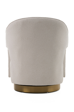 Beige Swivel Accent Armchair | OROA Modern Worley | Oroa.com