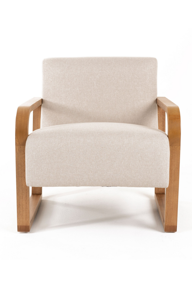 Beige Linen Accent Chair | OROA Modern Sada | Oroa.com