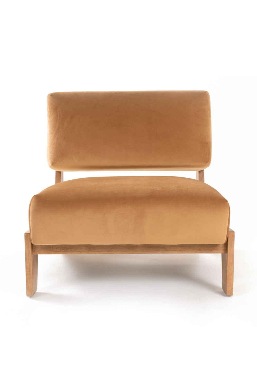 Wood Framed Velvet Lounge Chair | OROA Modern Tucker | Oroa.com