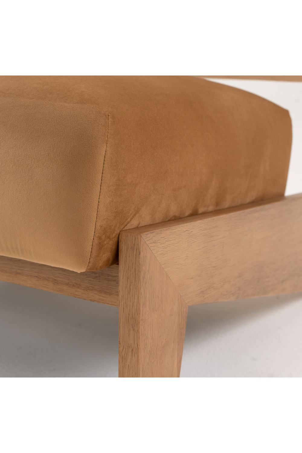 Wood Framed Velvet Lounge Chair | OROA Modern Tucker | Oroa.com