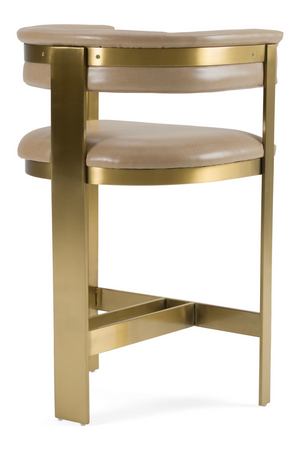 Brown Leather Counter Chair | OROA Modern Boswell | Oroa.com