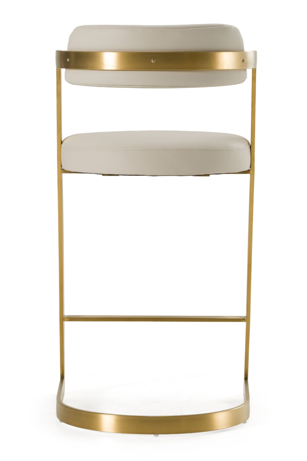 Gold Framed Cantilevered Counter Stool | OROA Modern Shandra | Oroa.com