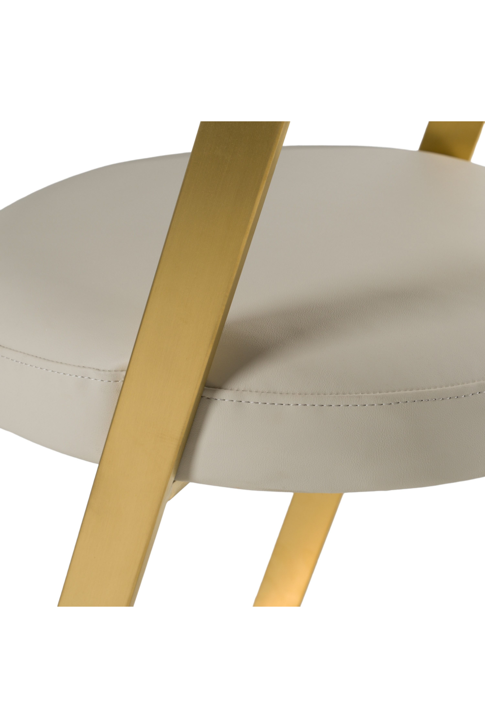 Gold Framed Cantilevered Counter Stool | OROA Modern Shandra | Oroa.com