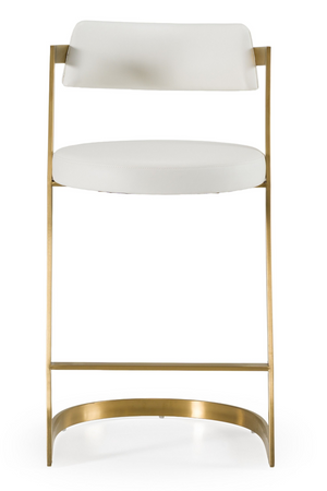 Gold Framed Cantilevered Counter Stool | OROA Modern Shandra | Oroa.com