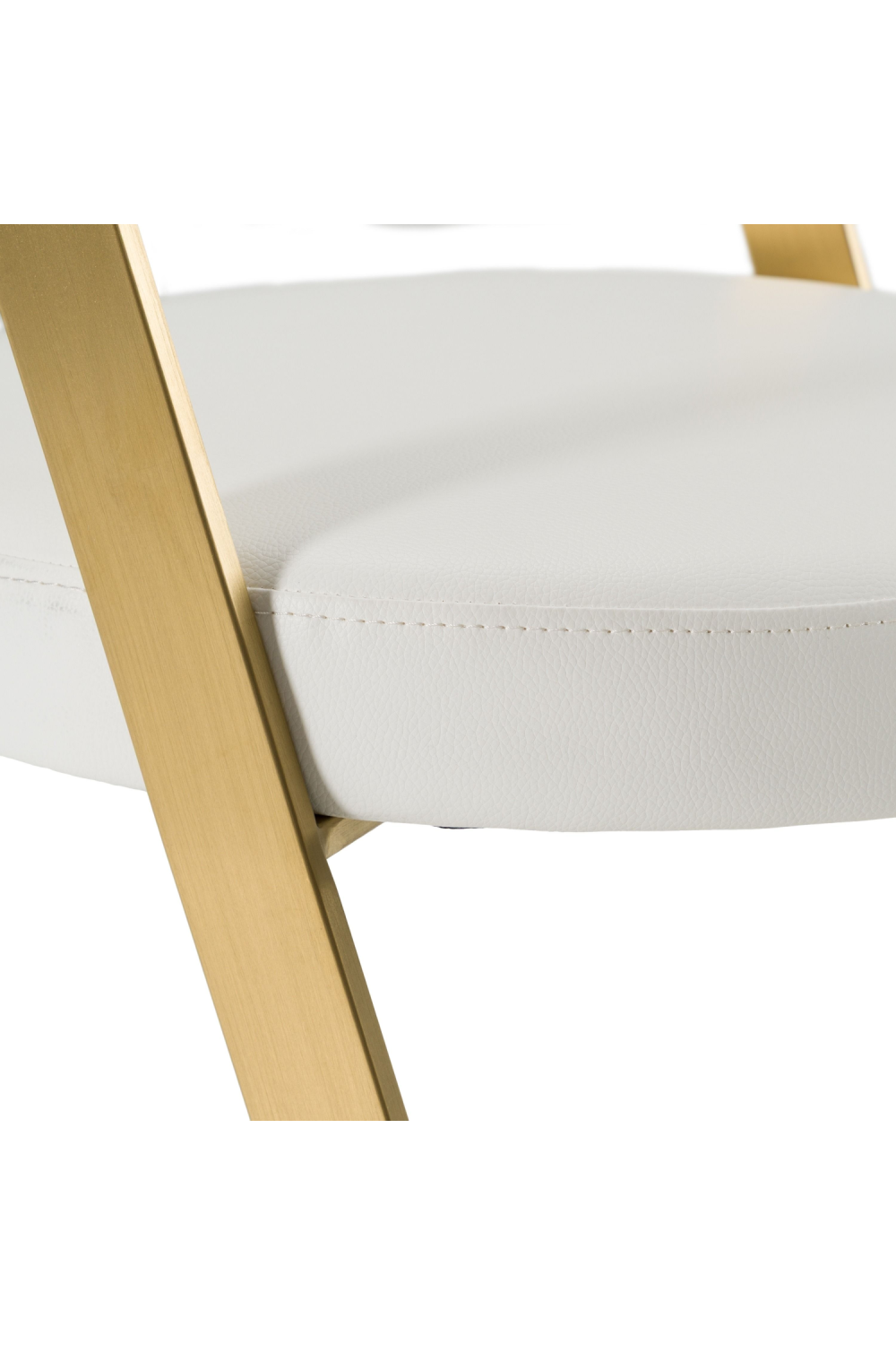 Gold Framed Cantilevered Counter Stool | OROA Modern Shandra | Oroa.com