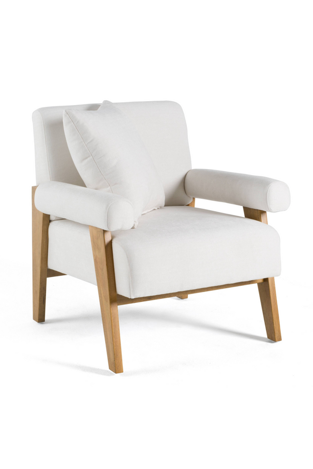 White Fabric Accent Chair | OROA Modern Cynthia | Oroa.com