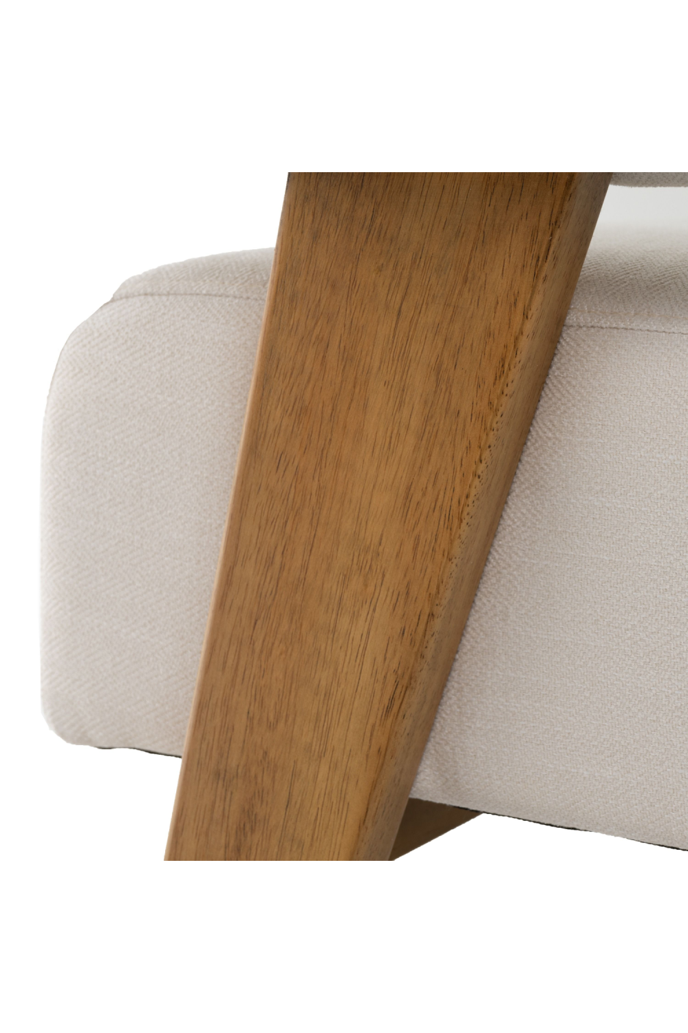 White Fabric Loveseat | OROA Modern Cynthia