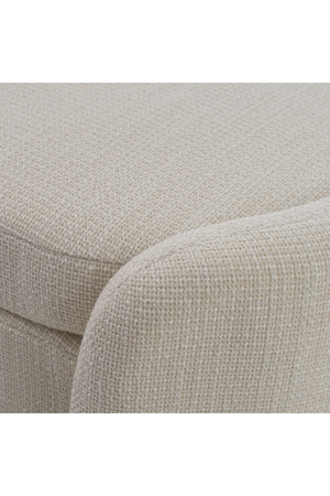 Cream Oval Storage Ottoman | OROA Modern Erin | Oroa.com