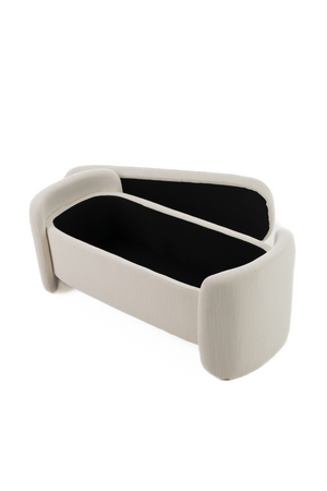 Cream Storage Ottoman Bench | OROA Modern Erin | Oroa.com
