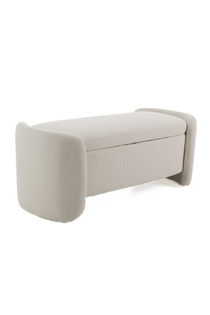 Cream Storage Ottoman Bench | OROA Modern Erin | Oroa.com