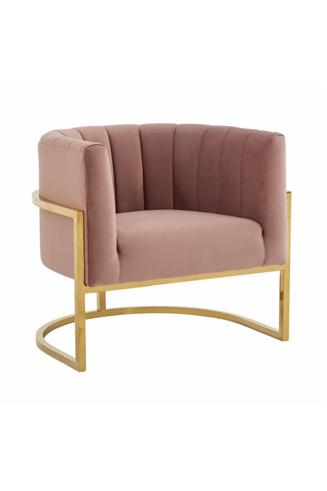 Velvet Channel-Tufted Accent Chair | OROA Modern Landau | Oroa.com