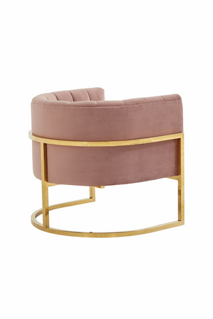 Velvet Channel-Tufted Accent Chair | OROA Modern Landau | Oroa.com