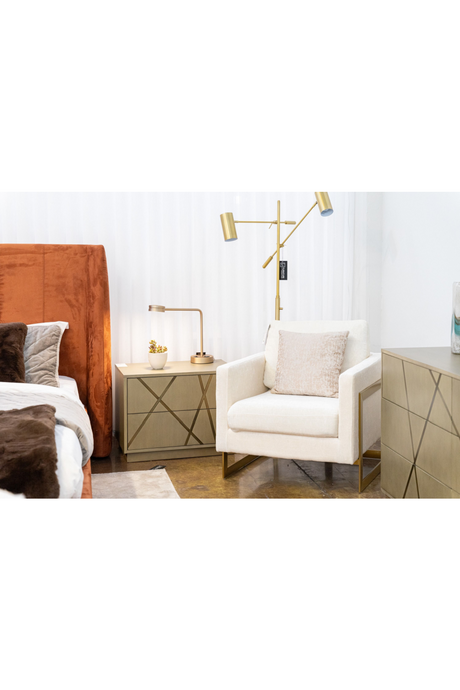 Metal Framed Square Accent Chair | OROA Modern Prince | Oroa.com