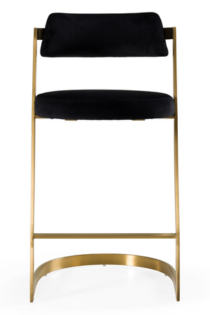 Gold Framed Cantilevered Counter Stool | OROA Modern Shandra | Oroa.com