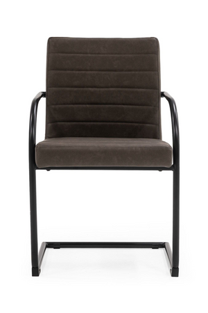 Vegan Leather Cantilevered Dining Chair | OROA Modern Ivey | Oroa.com