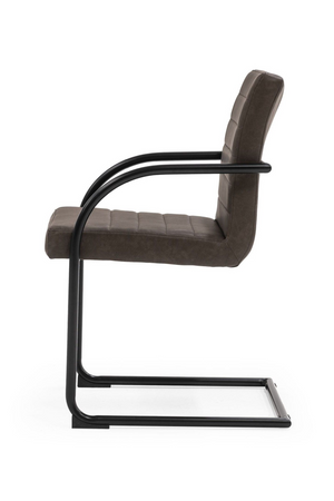 Vegan Leather Cantilevered Dining Chair | OROA Modern Ivey | Oroa.com
