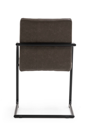 Vegan Leather Cantilevered Dining Chair | OROA Modern Ivey | Oroa.com