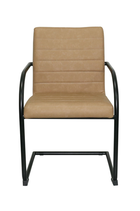 Vegan Leather Cantilevered Dining Chair | OROA Modern Ivey | Oroa.com