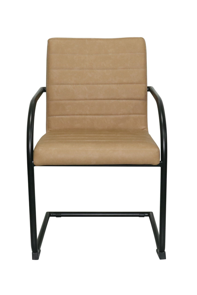 Vegan Leather Cantilevered Dining Chair | OROA Modern Ivey | Oroa.com