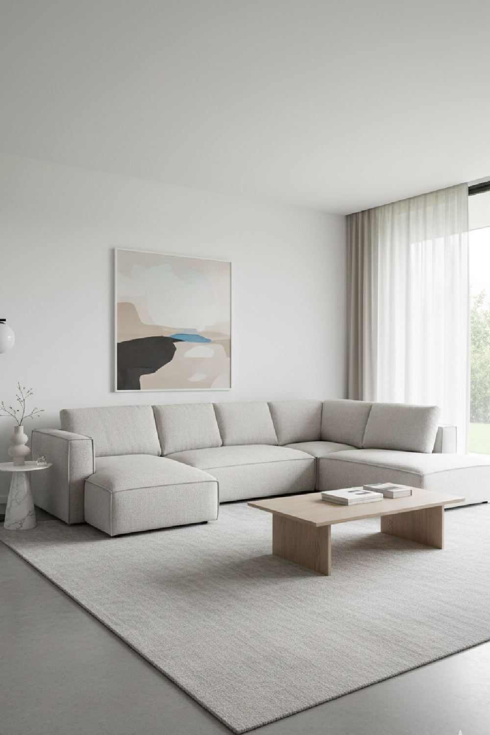 Gray Modular Chaise Sofa | OROA Modern Lulu