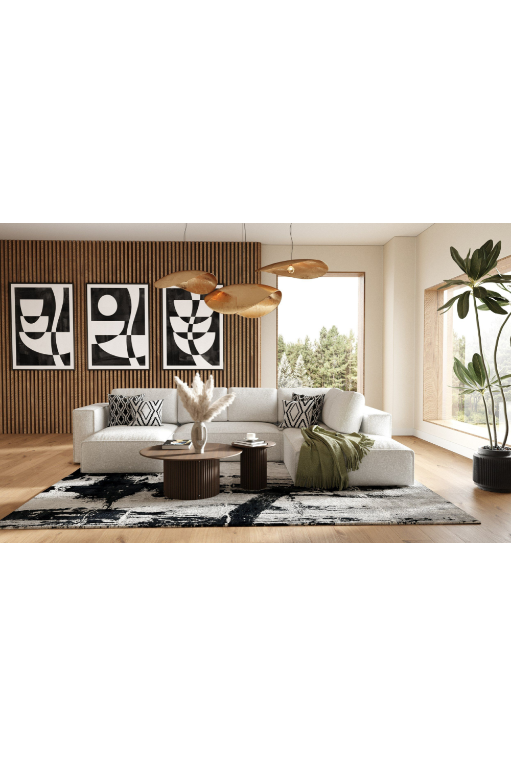 White Sectional Sofa with Left Chaise | OROA Modern Lulu | Oroa.com