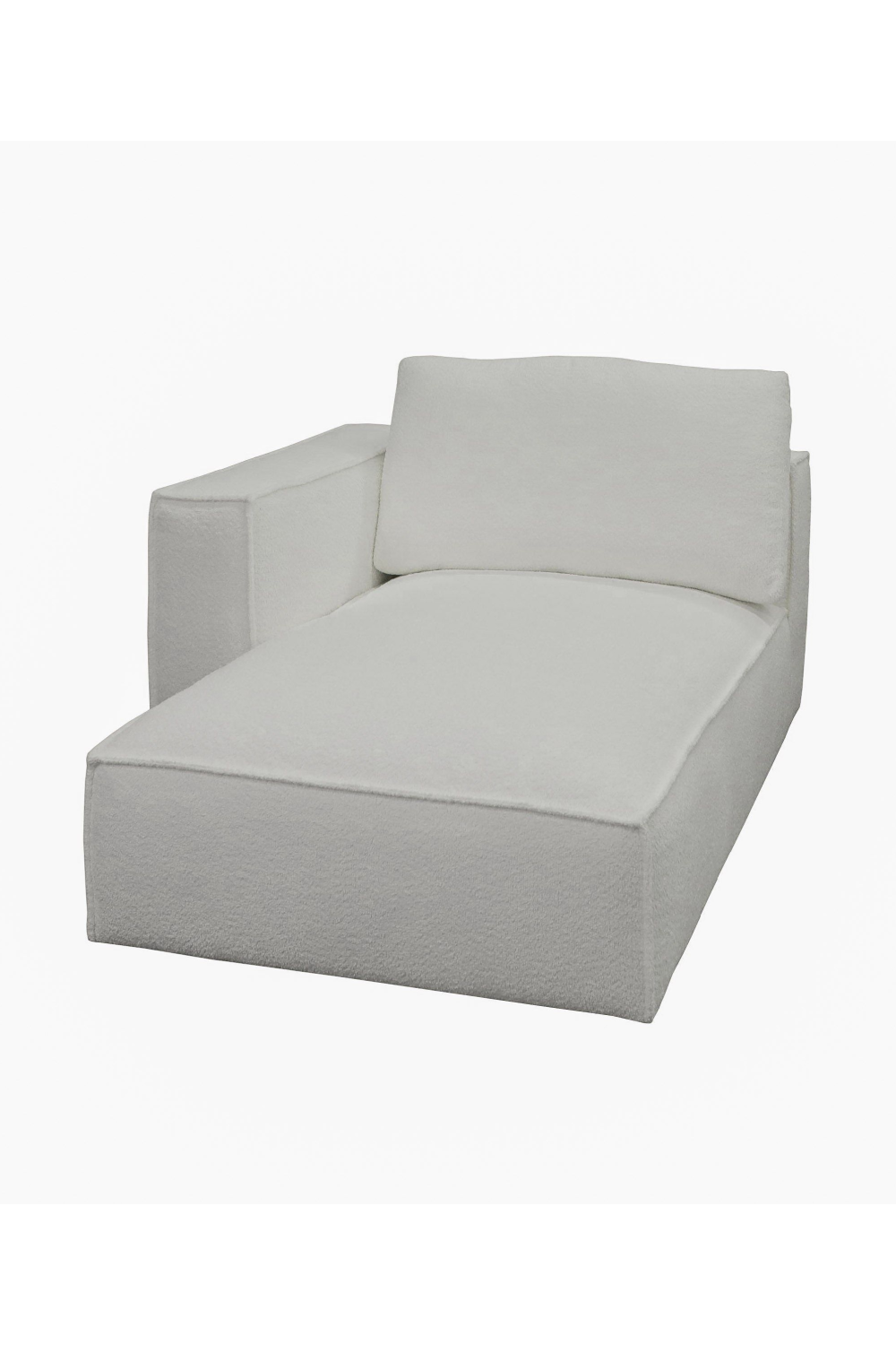 White Sectional Sofa with Left Chaise | OROA Modern Lulu | Oroa.com
