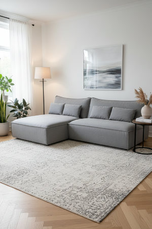 Gray Fabric Modular Sectional Sofa | OROA Modern Racine