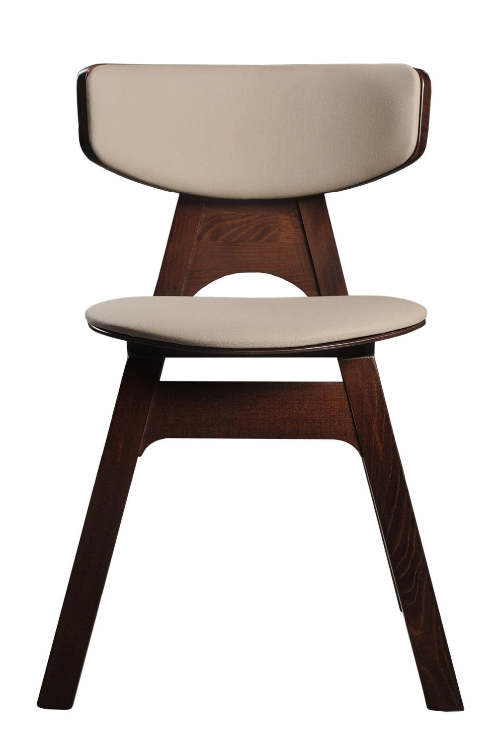 Beechwood Framed Leather Dining Chairs (2) | OROA Modern Beeler | Oroa.com