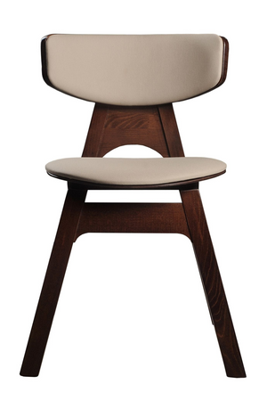 Beechwood Framed Leather Dining Chairs (2) | OROA Modern Beeler | Oroa.com