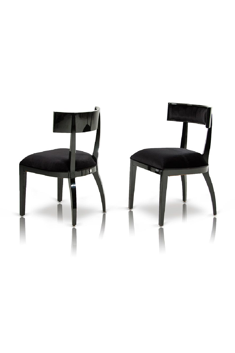 Black Dining Chair Set (2) | OROA Modern Alek | Oroa.com