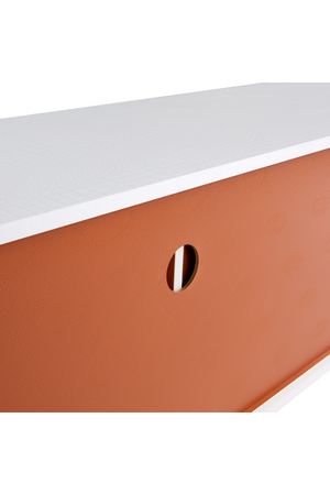 White Crocodile-Textured Sideboard | OROA Modern Skyline | Oroa.com