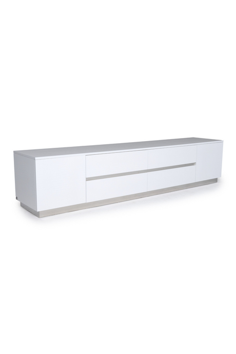 White Crocodile-Textured Sideboard | OROA Modern Skyline | Oroa.com