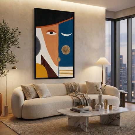 Multi-Colored Face Painting 35" x 59" | OROA Modern Colors Face