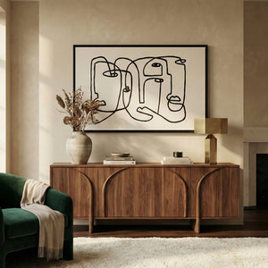   Stylized Line Art Painting | Oroa.com