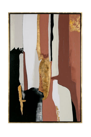 Gold Accented Abstract Painting | OROA Modern Tayde