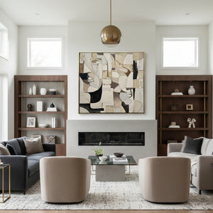   Abstract Contemporary Painting 71" x 71" | Oroa.com