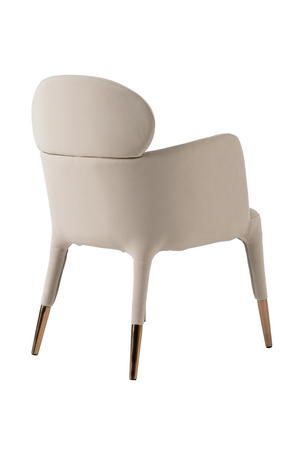 Beige Vegan Leather Dining Chair | OROA Modern Shannon | Oroa.com